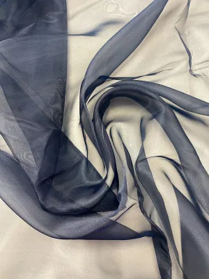 1 YD Polyester Organza - Navy Blue