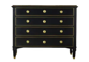 19TH CENTURY EBONIZED CHEST