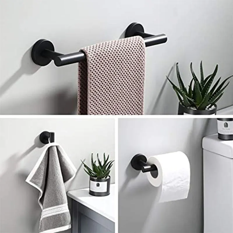 304 Stainless Steel Towel Rack Bathroom Storage Rack Tissue Rack Brushed Hook Towel Bar