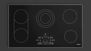 36" RADIANT COOKTOP WITH BRUSHED ALUMINUM TRIM - (F6RT36S2)