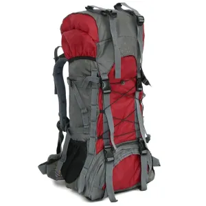 60L Durable Heavy-duty Backpack Adjusts at Shoulders, Sides & Back