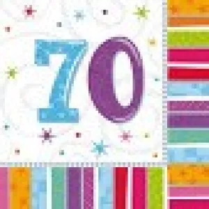 70th Birthday Napkins