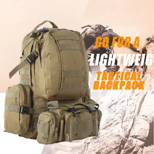 800D Tactical MOLLE 4-in-1 Multi-functional Combination Backpack 50L