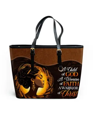 A Child Of God - Personalized Leather Totebag