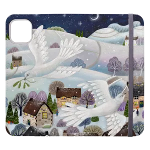 Advent Doves Wallet Case By Bex Parkin