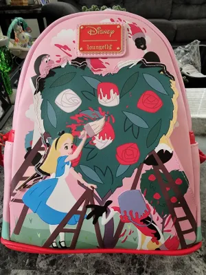 Alice in Wonderland Red Roses Backpack