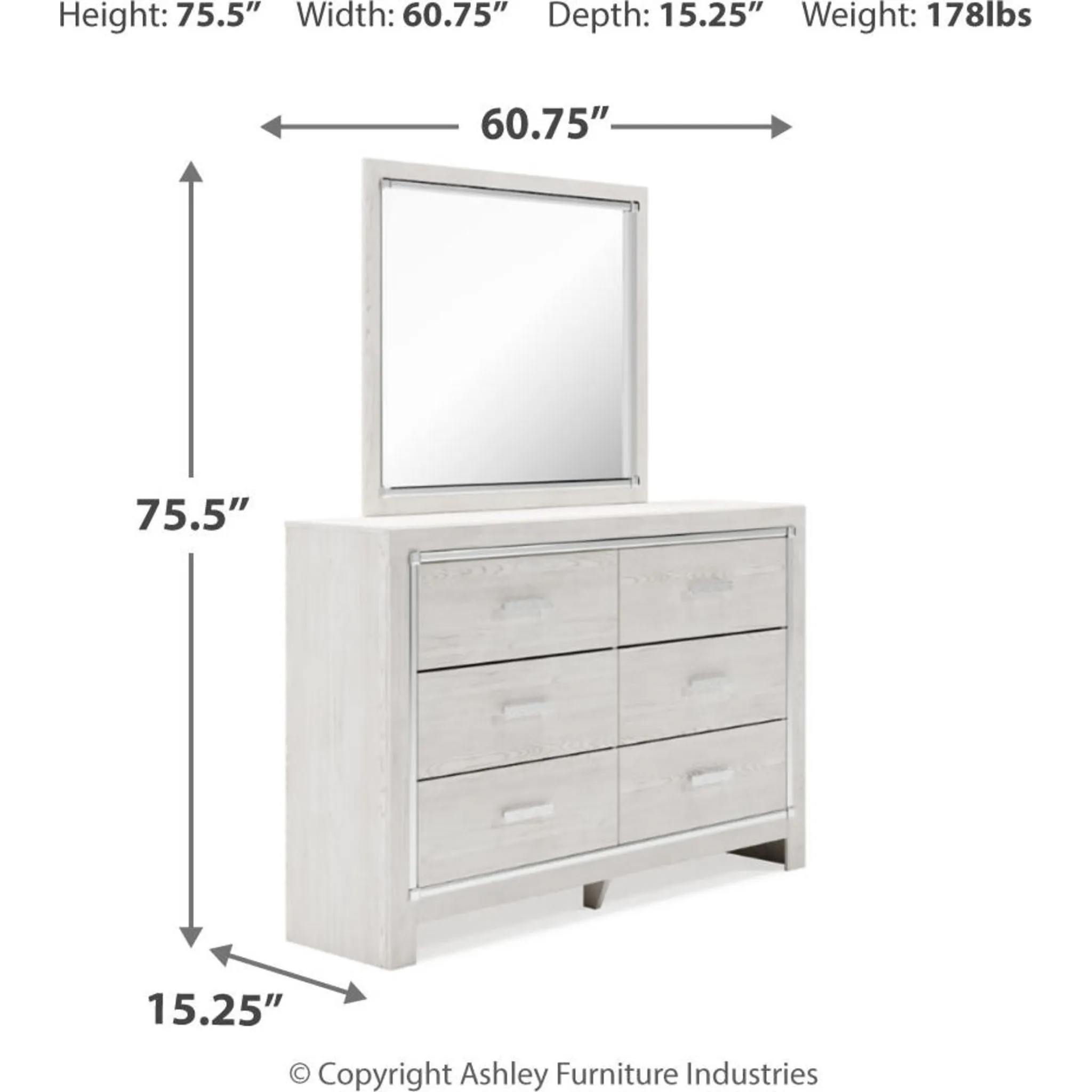 Altyra Dresser and Mirror