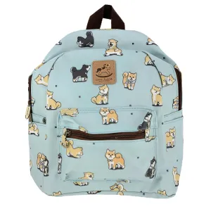 Baby Blue Shiba Inu Small Backpack