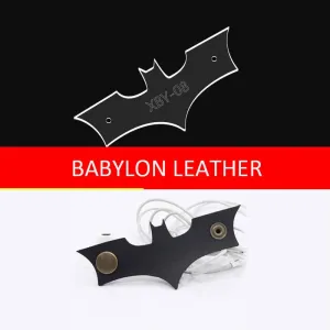 BABYLON™ Bat-Shaped Keychain Leather DIY Pattern XBY-08