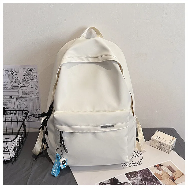 Backpack Men's Simplicity Travel Nylon Backpack Computer Bag Female Leisure Junior High School High School and College Student Schoolbag Wholesale