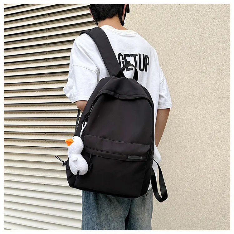 Backpack Men's Simplicity Travel Nylon Backpack Computer Bag Female Leisure Junior High School High School and College Student Schoolbag Wholesale