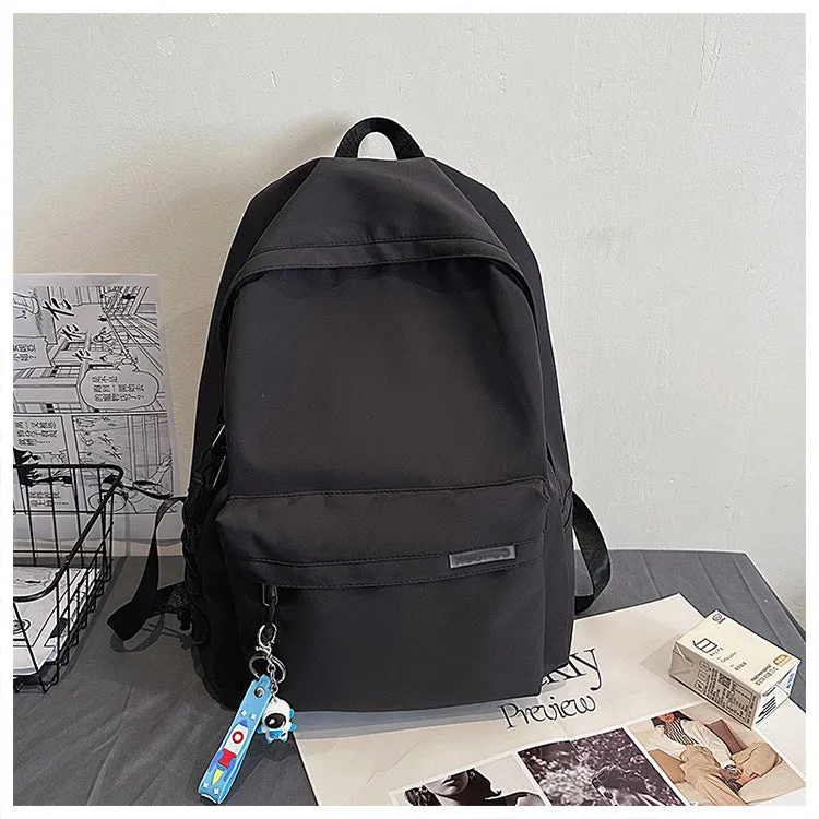 Backpack Men's Simplicity Travel Nylon Backpack Computer Bag Female Leisure Junior High School High School and College Student Schoolbag Wholesale