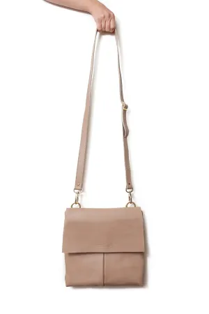 Barcelona Leather Handbag Nude Soft Leather