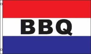 BBQ Polyester Flag Banner Sign