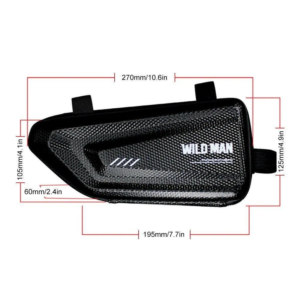 Bicycle Triangle Frame Bag Water Resistant Bicycle Pouch Top Tube Pack Lightweight Bike Storage Bag