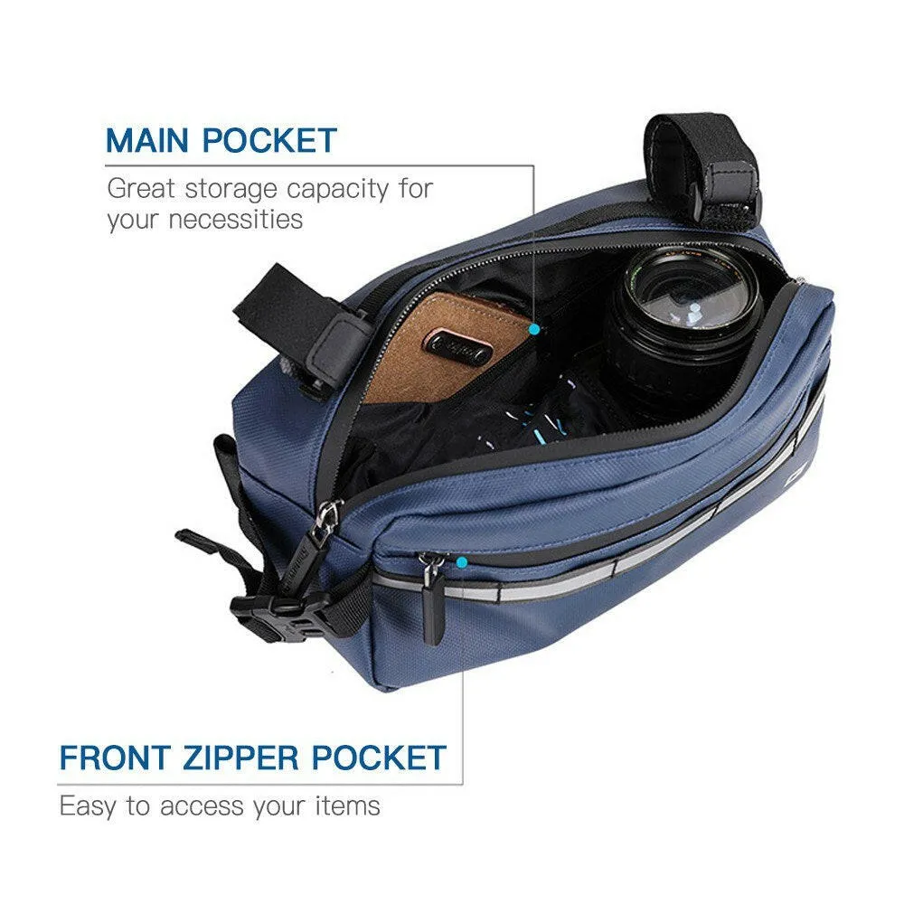 Bike Handlebar Bag Bicycle Front Beam Bag Multifunctional Shoulder Bag Waist Bag Crossbody Bag Bike Pouch