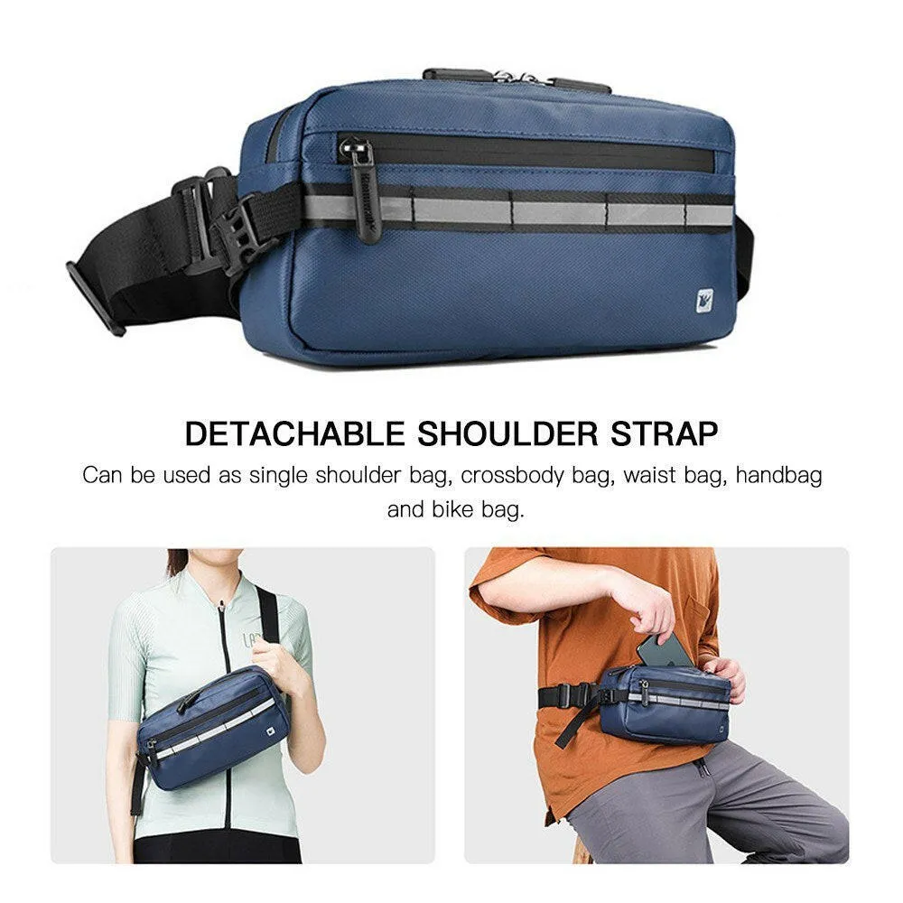 Bike Handlebar Bag Bicycle Front Beam Bag Multifunctional Shoulder Bag Waist Bag Crossbody Bag Bike Pouch