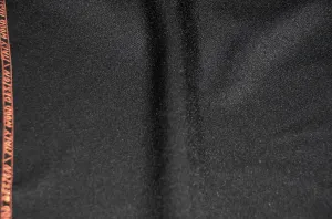 Black Polyester Suiting Fabric | 58" Wide | Black Woven Polyester Suiting Fabric |