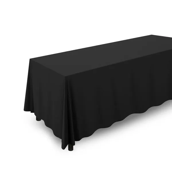 Black Polyester Tablecloth