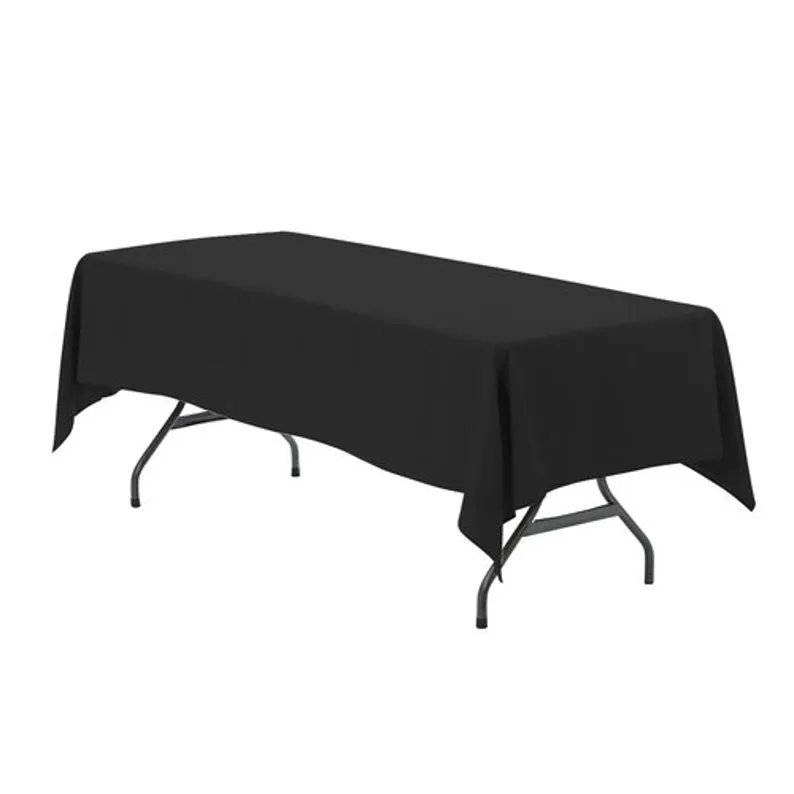 Black Polyester Tablecloth