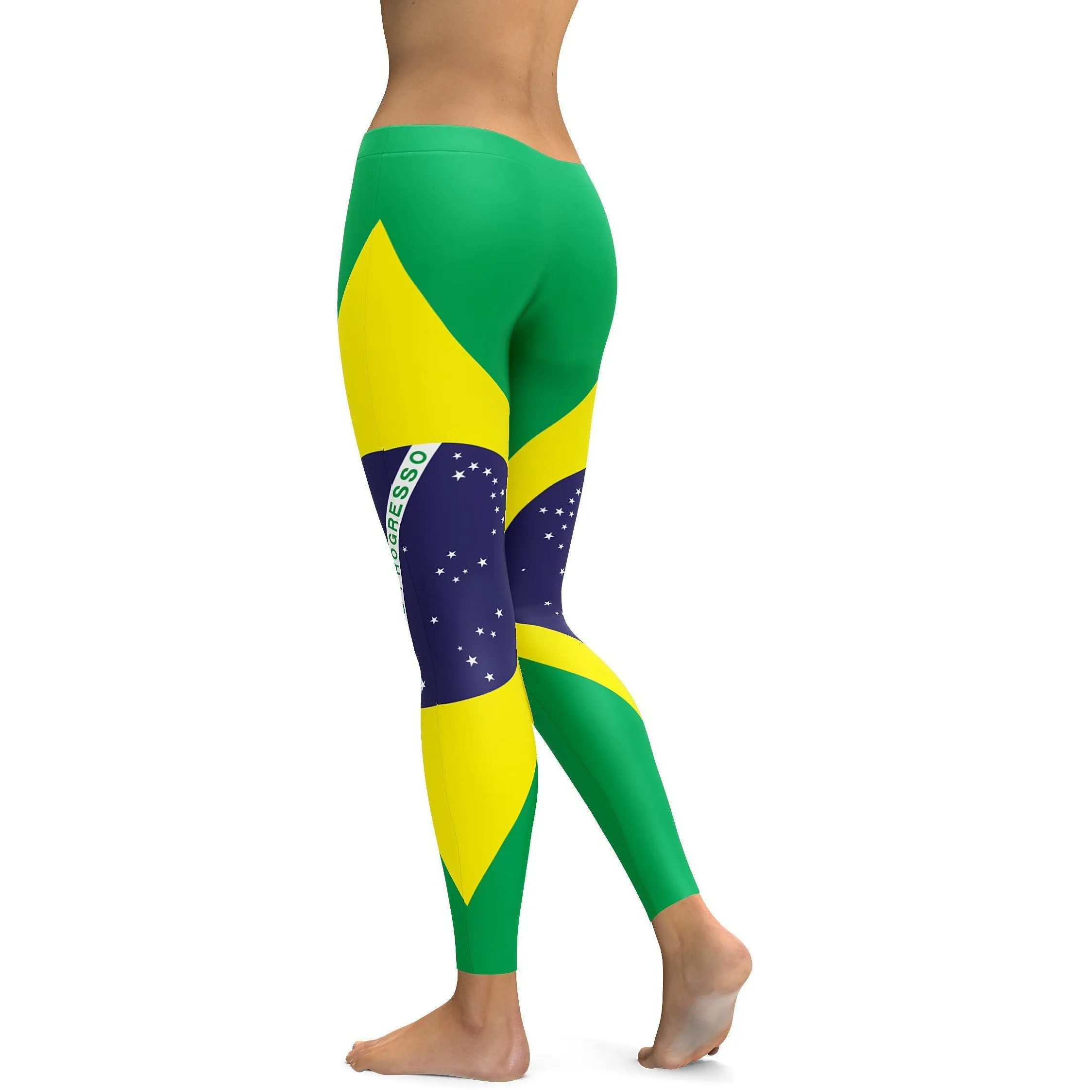 Brazilian Flag Leggings