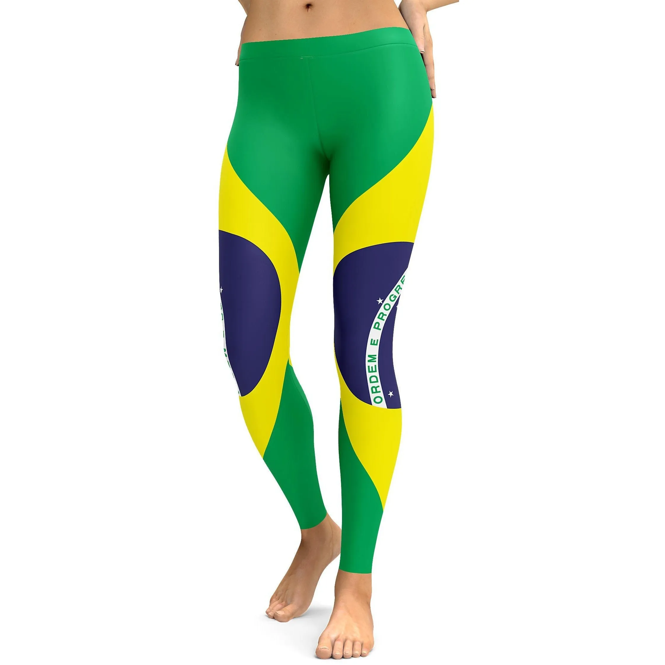 Brazilian Flag Leggings