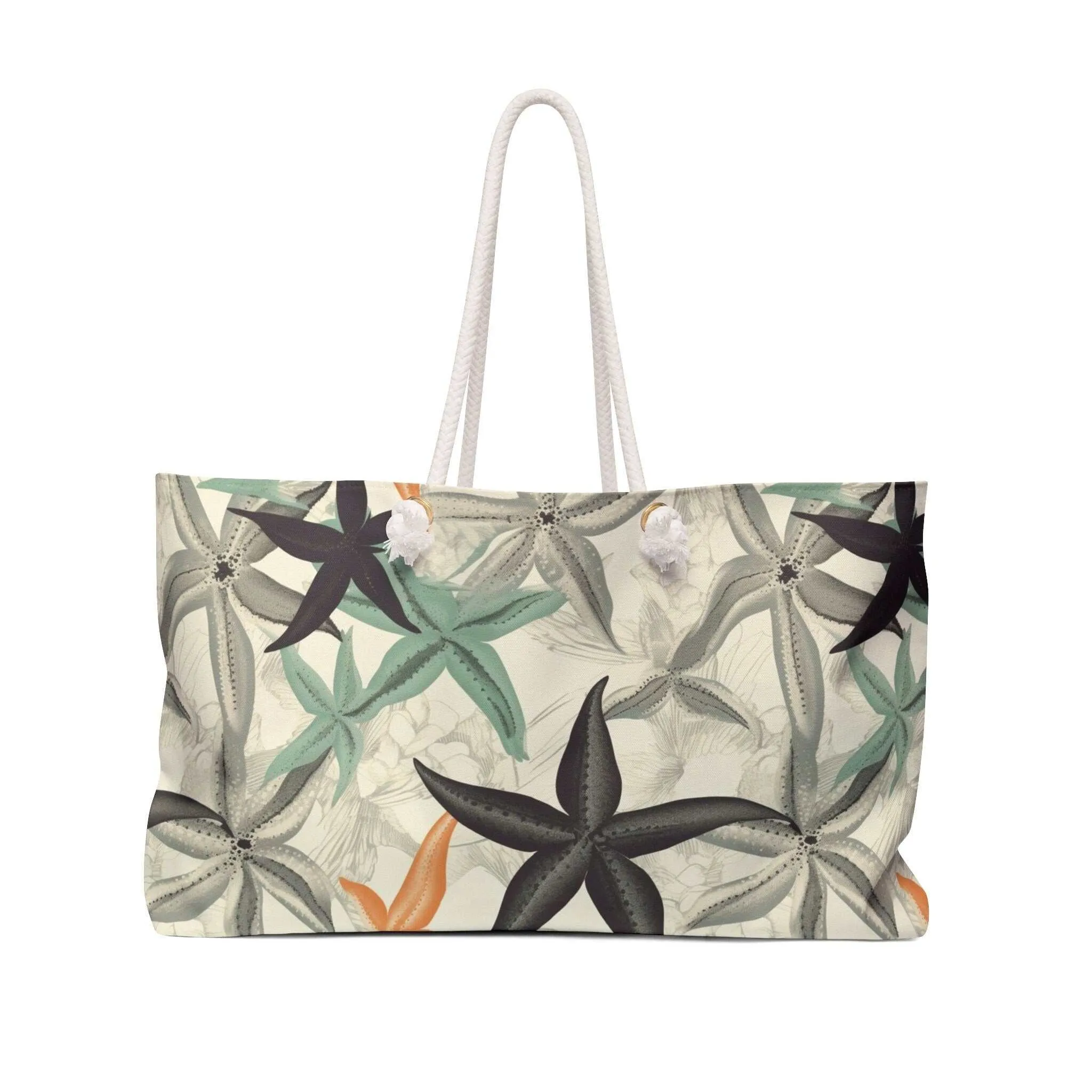 Canvas Weekender Tote Bag - Starfish Galore!