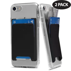 Card Holder | Slot [Solid - 2 Cards] [2 Pack] - Black