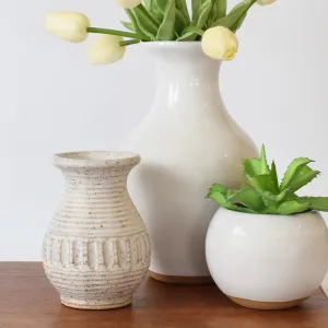 Carnation Vase White