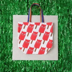 Catsicle Tote Bag