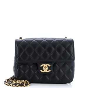 CHANEL Casino Royale Charms Square Flap Bag Quilted Lambskin with Enamel Small