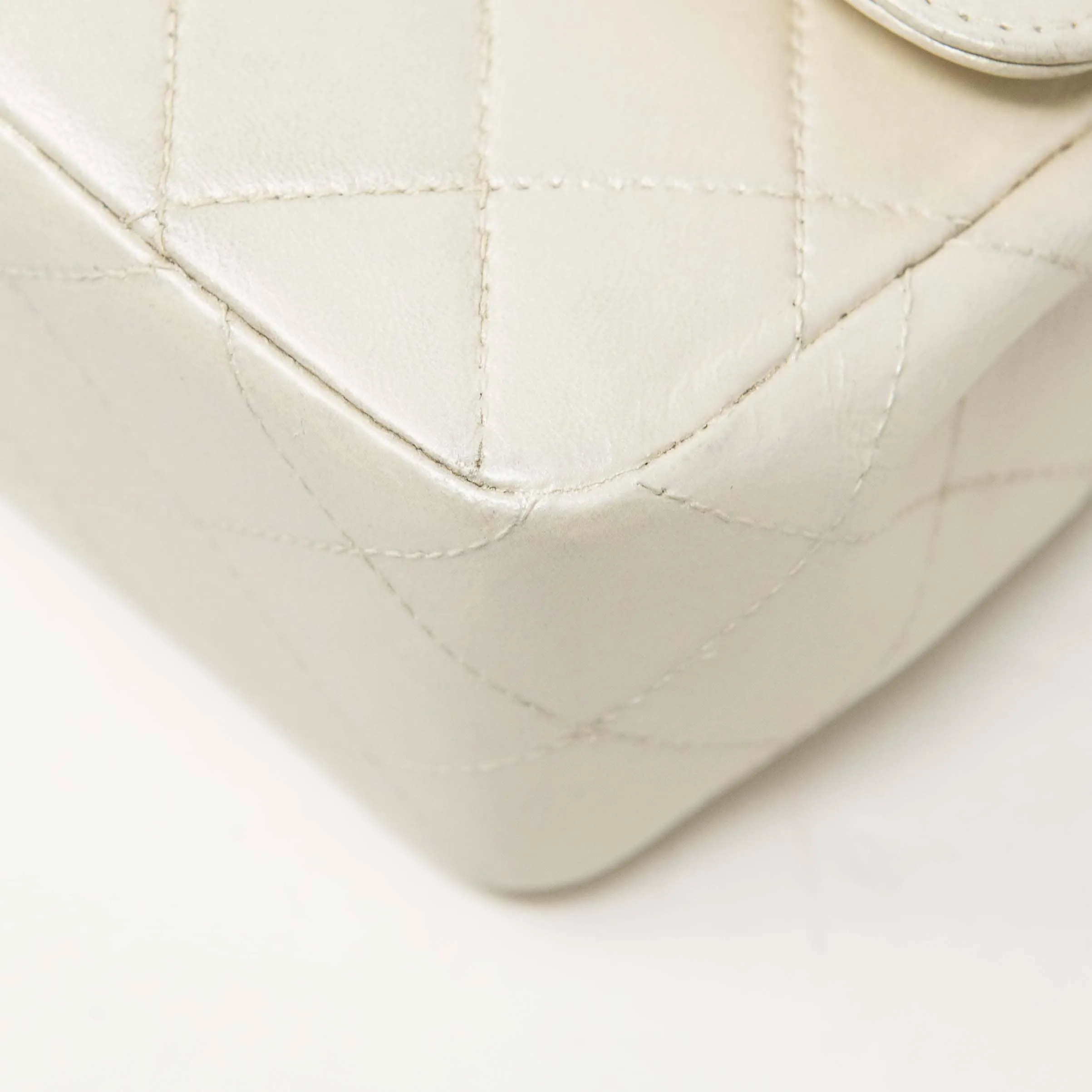 Chanel Pearl White Mini Flap