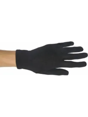 Child's Black Polyester Costume Gloves