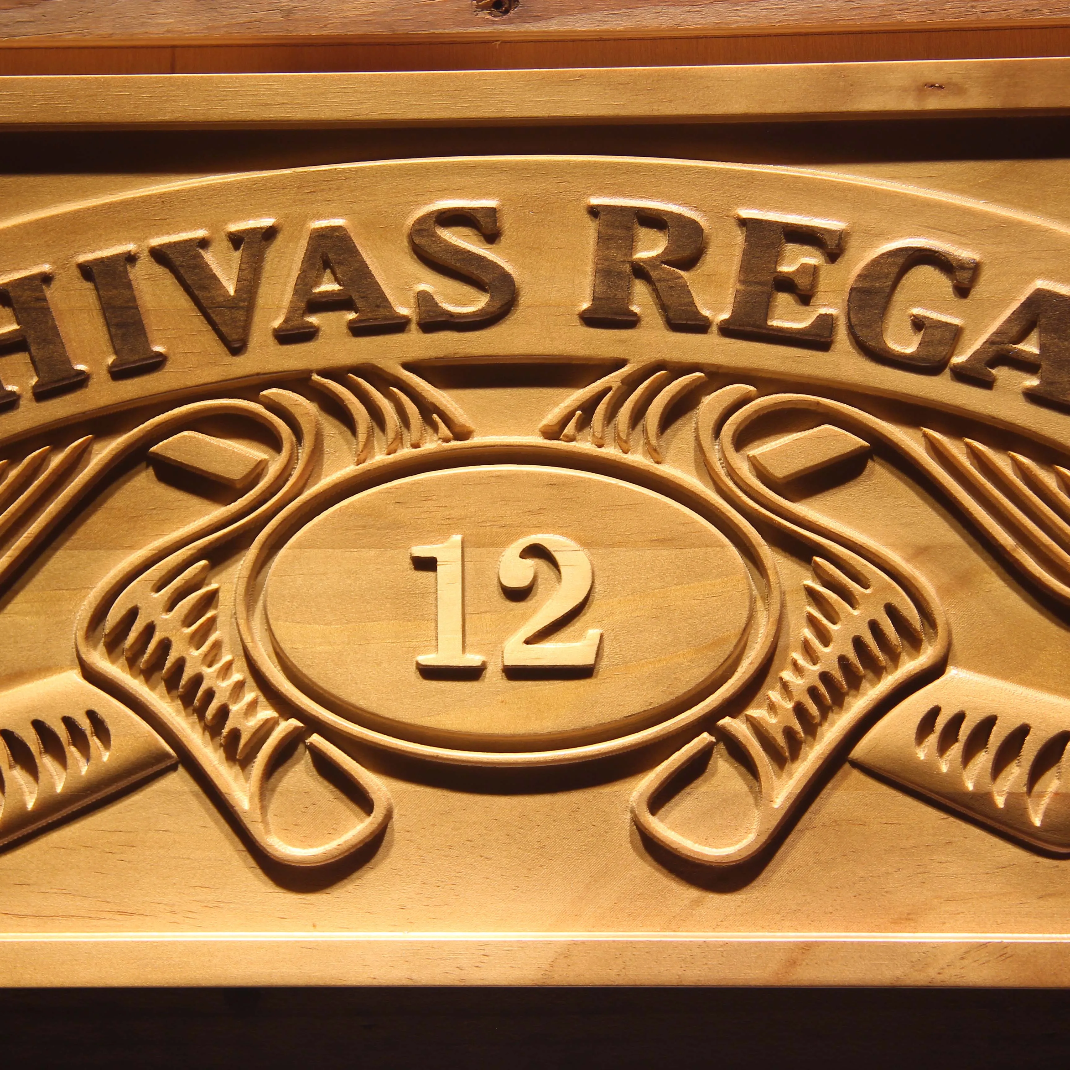 Chivas Regal 12 Whisky 3D Wooden Signs