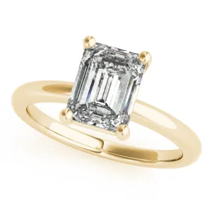 Courtney Emerald Diamond Engagement Ring Setting