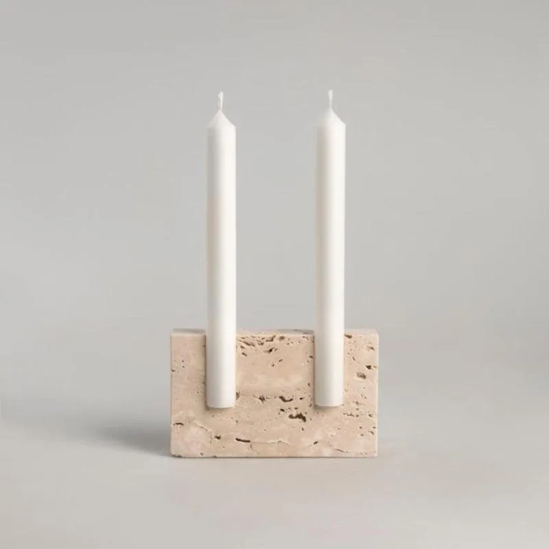 Cyprus Natural Stone Candle Holder