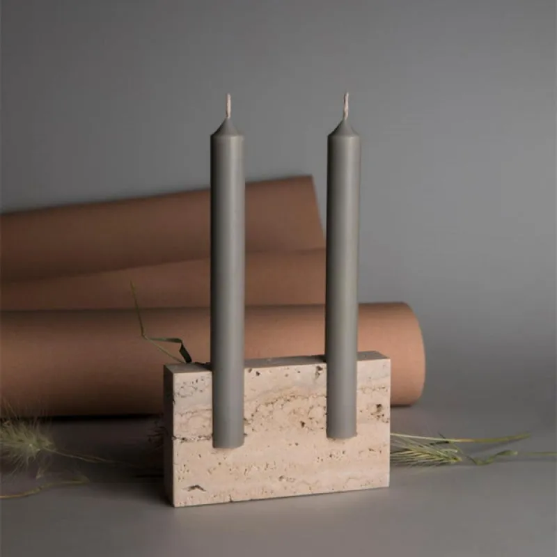 Cyprus Natural Stone Candle Holder