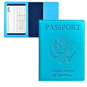 Doulove Passport and Vaccine Card Holder Combo, Passport Holder