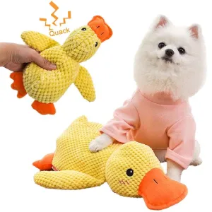 Duck-Shaped Quacking Dog Toy – Fun and Durable for Interactive Play