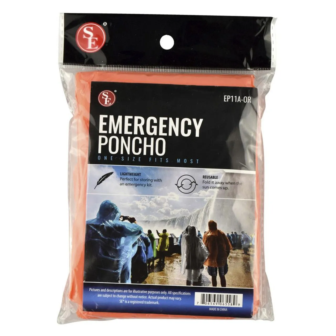 Emergency Poncho - Orange