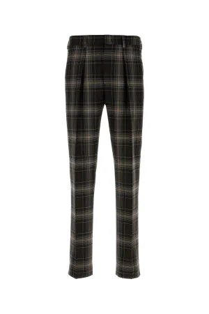 FENDI Embroidered Wool Pants for Men