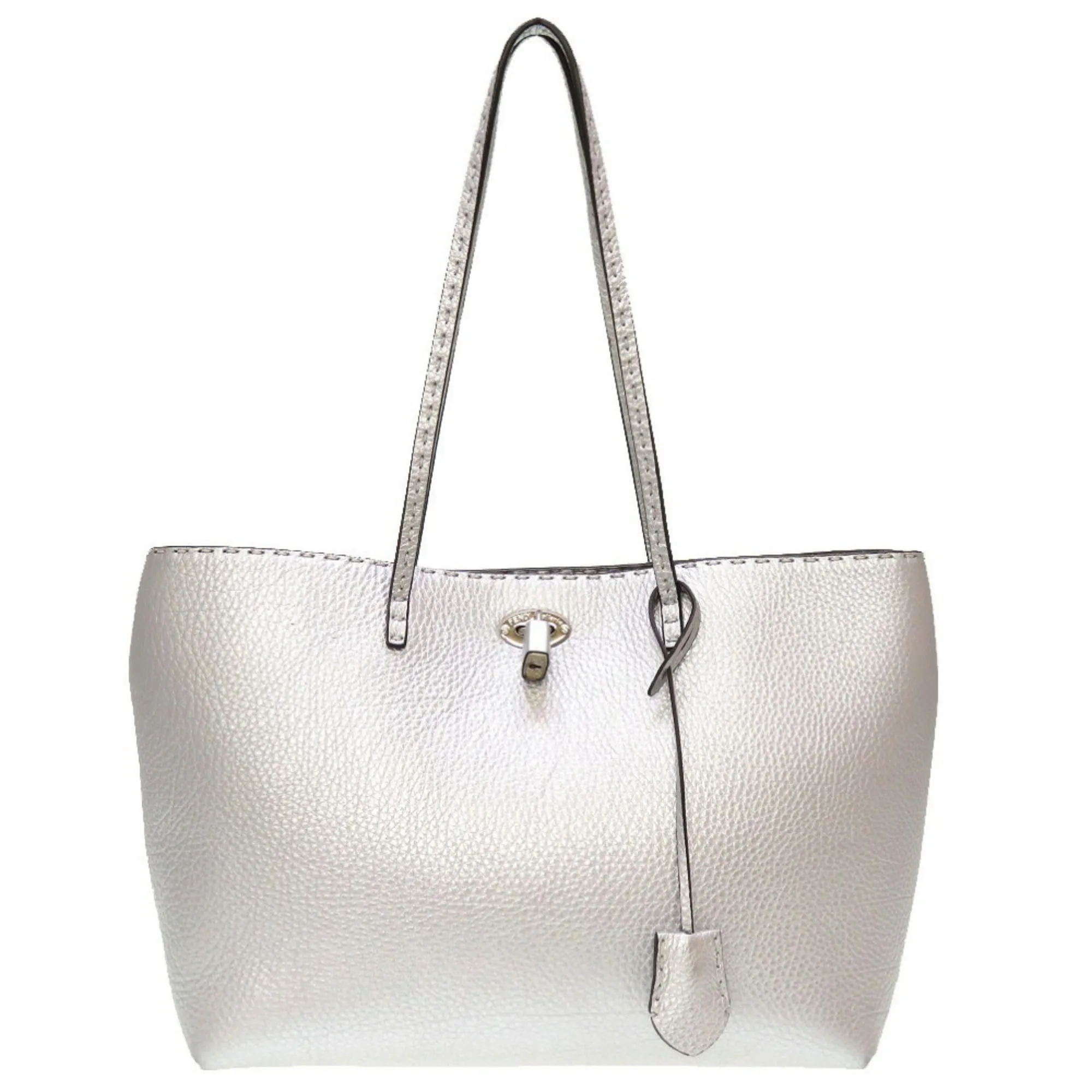 FENDI leather silver 8BH257 tote bag