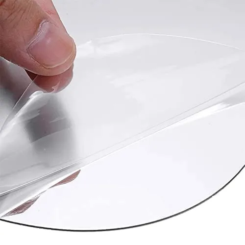 Flexible Mirror Sheets Self-Adhesive Plastic Mirror Tiles Non-Glass Mirror Stickers small for Home Decoration (Oval Shape)