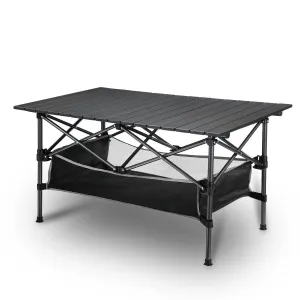 Folding Camping Table Portable Picnic Outdoor Foldable Aluminium Roll Up BBQ Desk