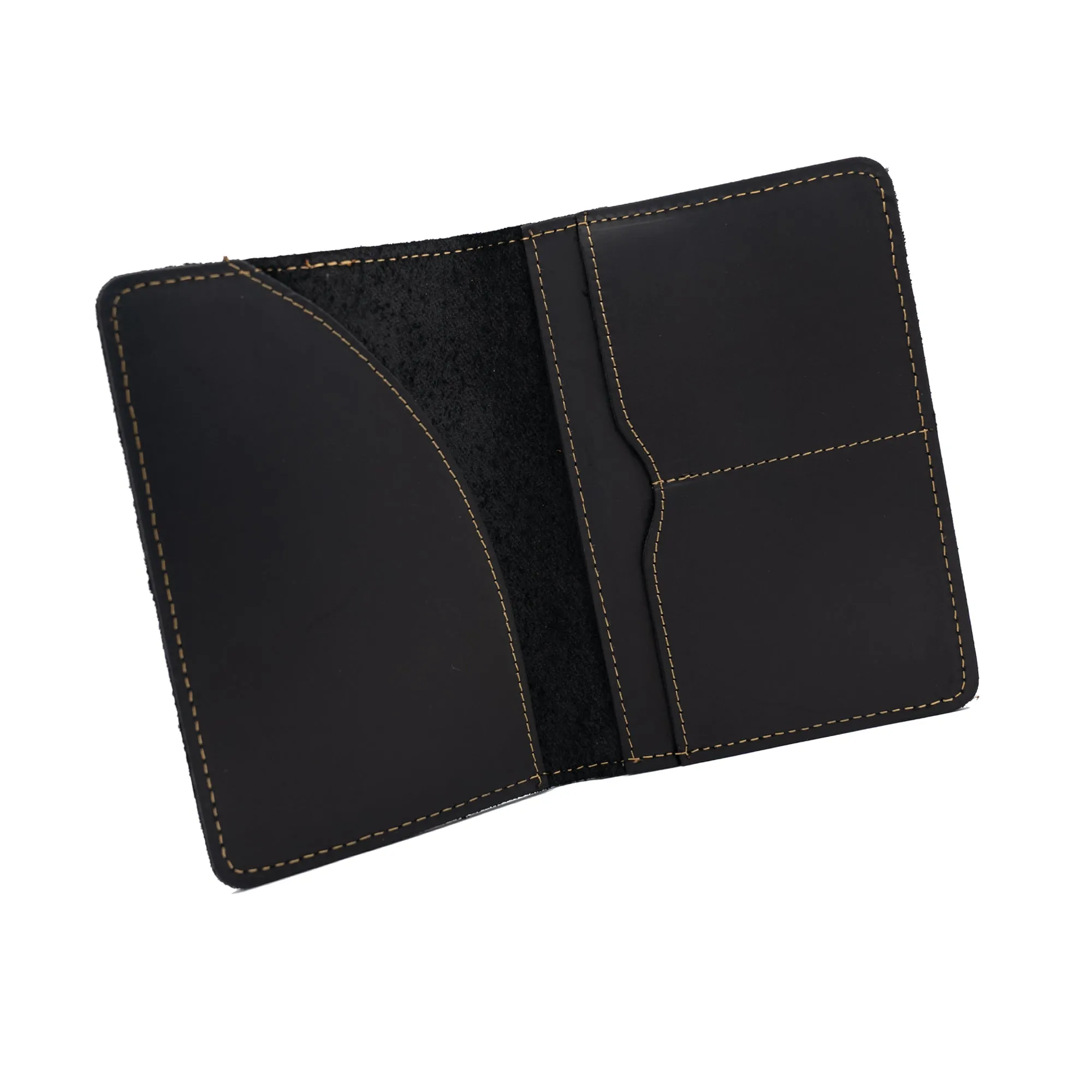 Genuine Leather Passport Holder Blue