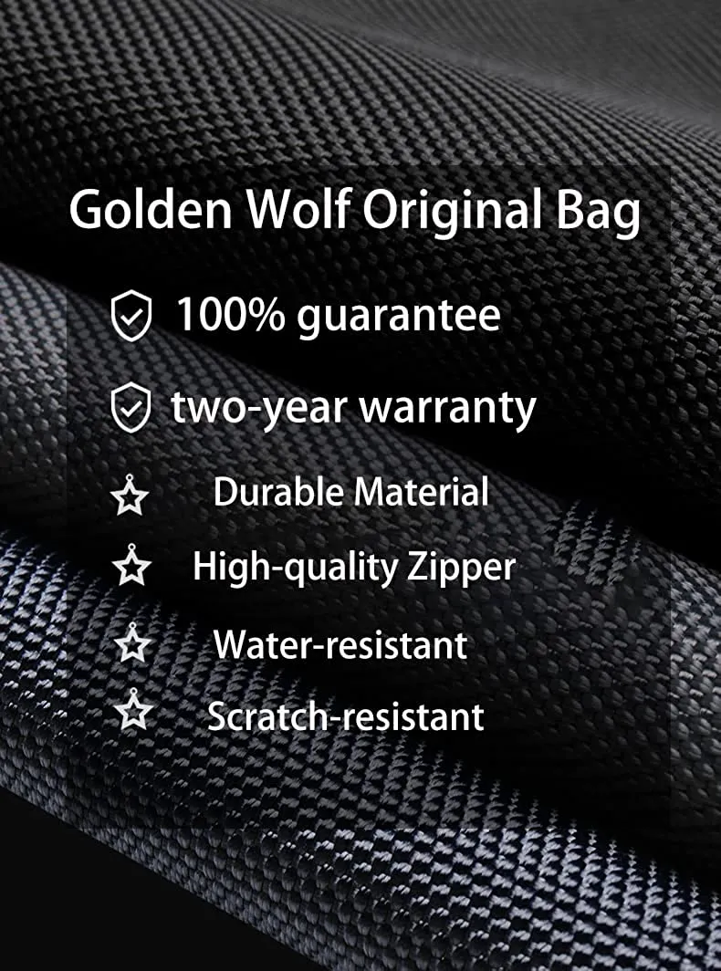 Golden Wolf Backpack 35L Expandable Travel Backpack for Men and Women Anti-theft Laptop Bag with Lock Water-resistant Convertible Backpack with USB Port Travel Business College Bag for Men, Black (GW-GB00397 Laptop Bag-Black)