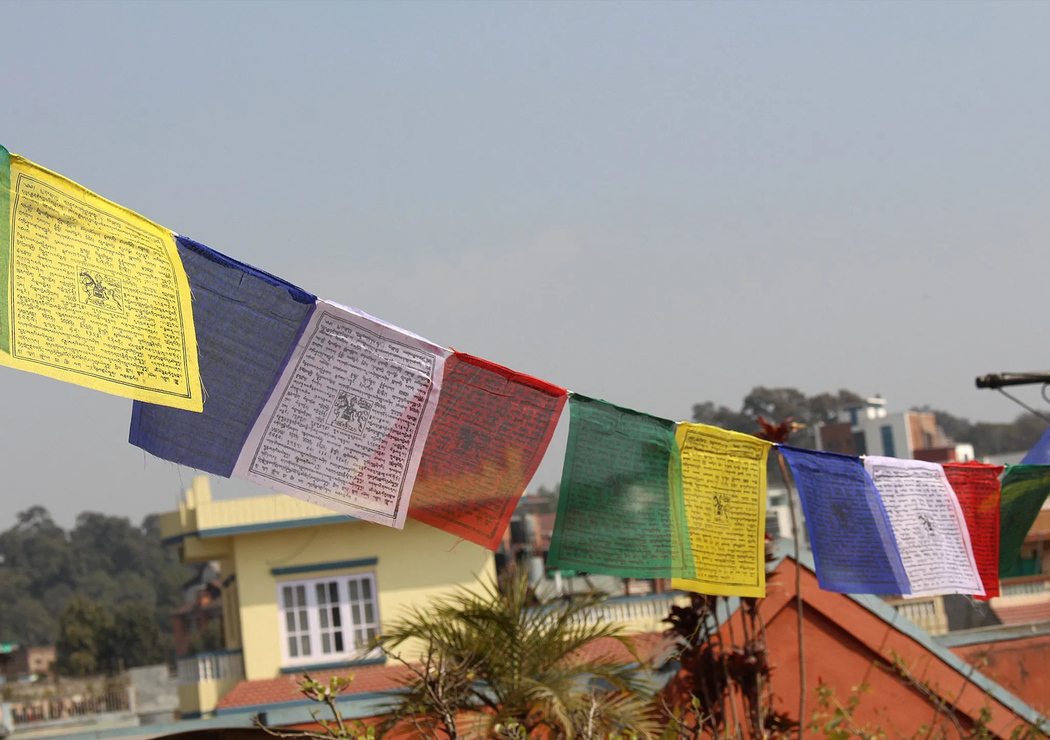 Green Tara Polyester Prayer Flags