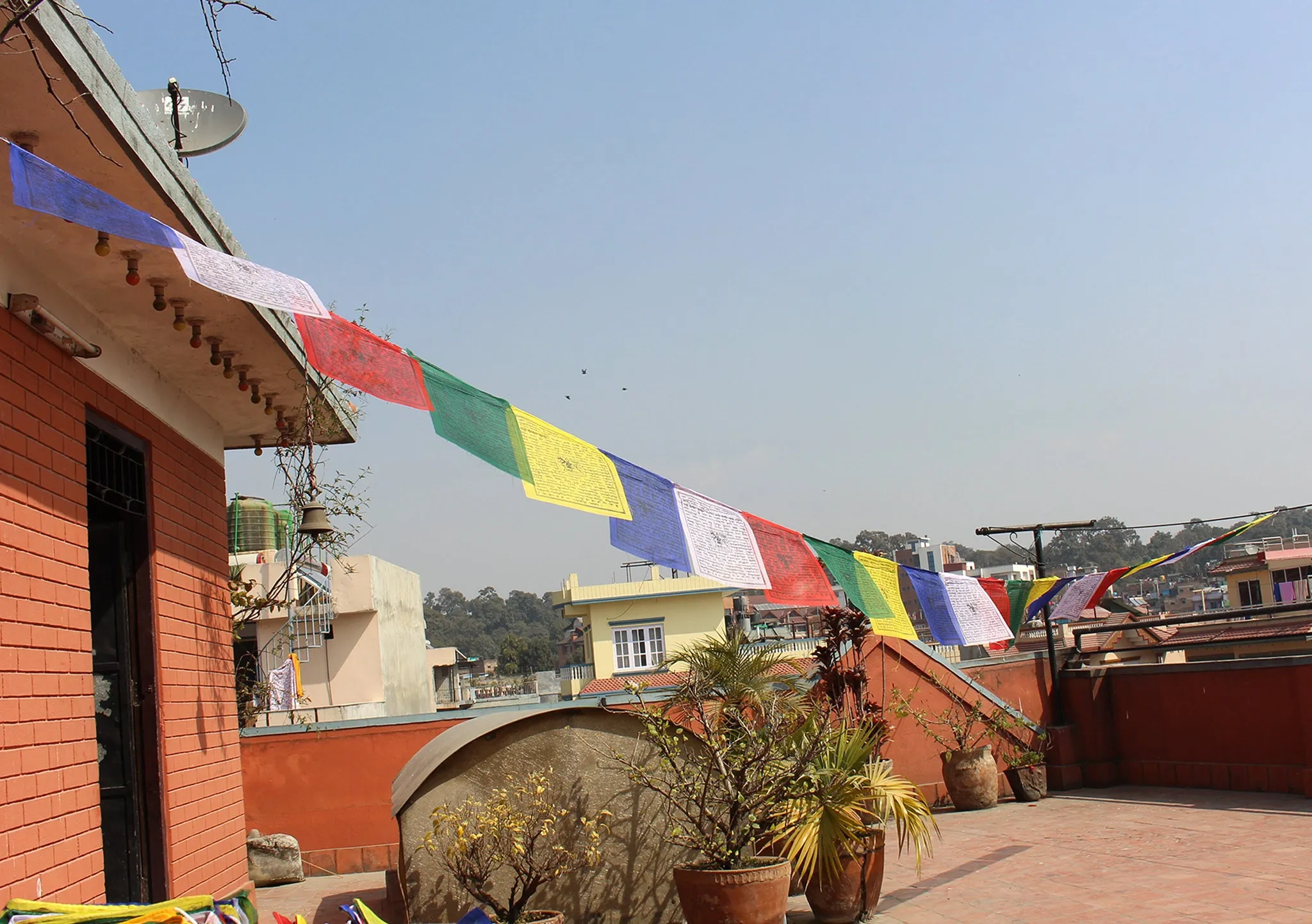 Green Tara Polyester Prayer Flags