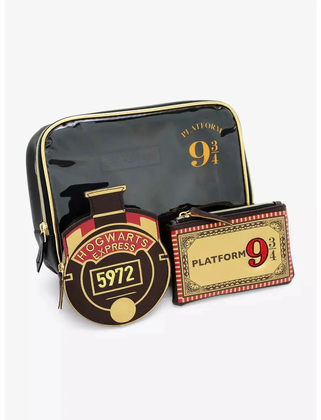 Harry Potter Zipper Makeup Pouch and Additional Pouches Hogwarts Express Danielle Nicole Warner Brothers