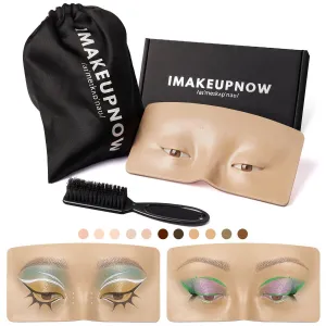 Imakeupnow - Makeup Practice Face Board #4 Tanned 5 - Brown Eyes